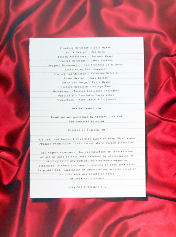Bill Wyman Signed 2013 Bill Wyaman's Scrapbook Limited Slipcased Edition gallery
