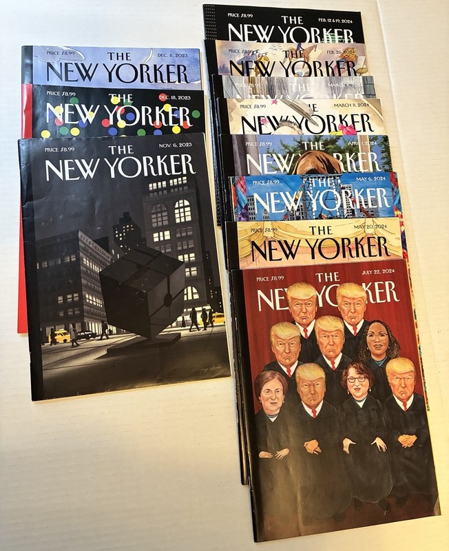 THE NEW YORKER Magazine Lot Of 11 From 2023/2024 No Labels