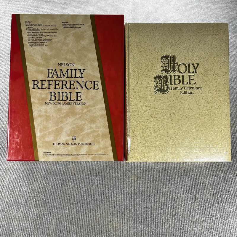 VTG Nelson New King James Family Reference Bible 1985 With Original Box