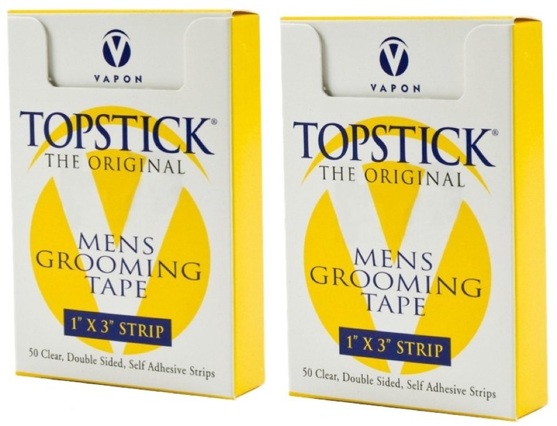 Vapon Topstick 1″ X 3″ – 50 Strips in each box (2 boxes) X 3″, Clear