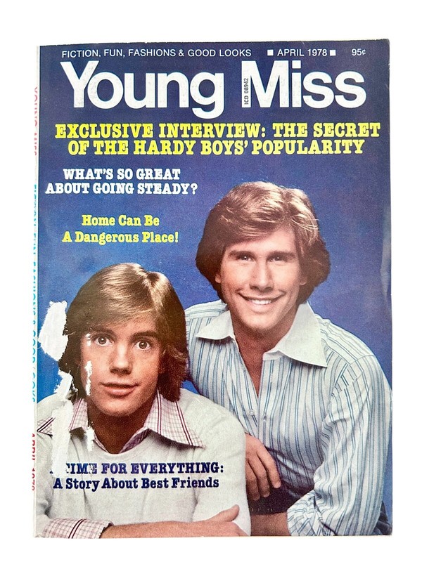 Young Miss Magazine April 1978 Hardy Boys Shaun Cassidy Parker Stevenson 74 pgs