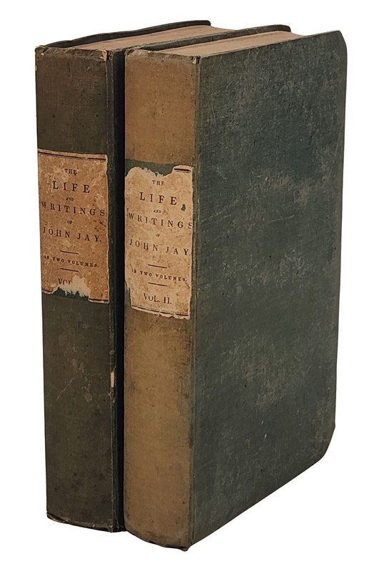 1833 Biography Life of Founding Father John Jay Correspondence & Papers