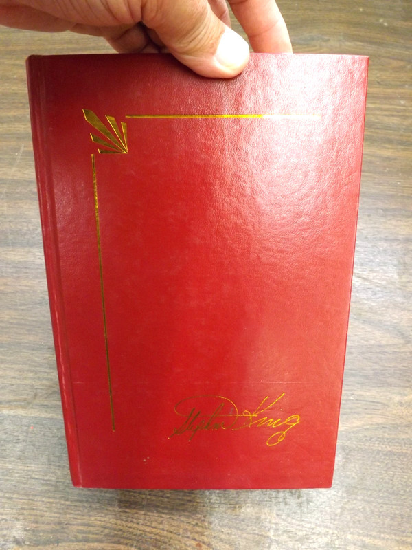 PET SEMATARY STEPHEN KING LIBRARY 1983 RED FAUX LEATHER HB 373 PAGES HORROR gallery