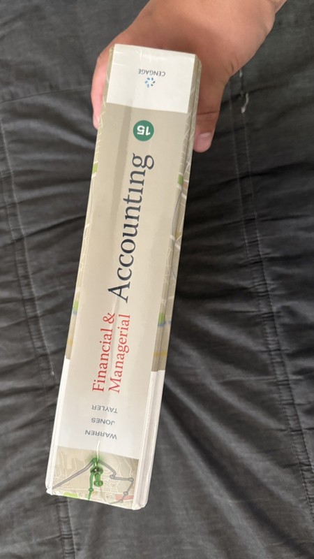 Financial and Managerial Accounting 15e Hardback gallery