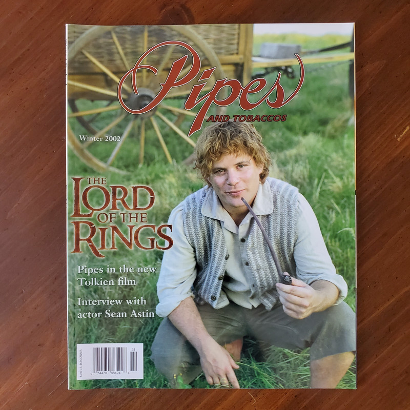 Pipes and Tobaccos Smoking Magazine VTG Winter 2002 Lord of the Rings Hobbits
