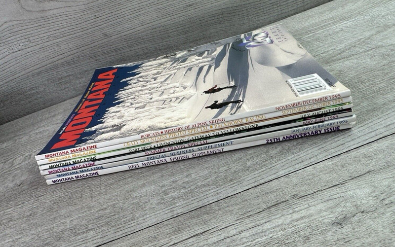 Vintage Lot Of 6 Montana Magazine 1995 Bimonthly Issues