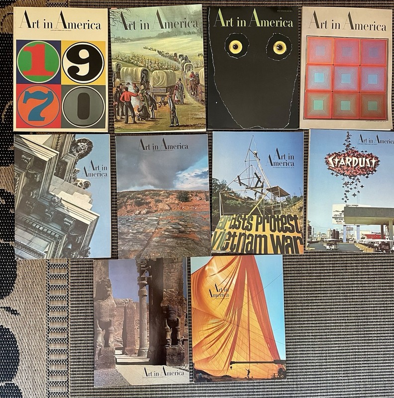 Art in America Magazine Lot of 10 1970 No. 1 3 4 1971 No. 1 4 5 6 1972 No. 1 3 5