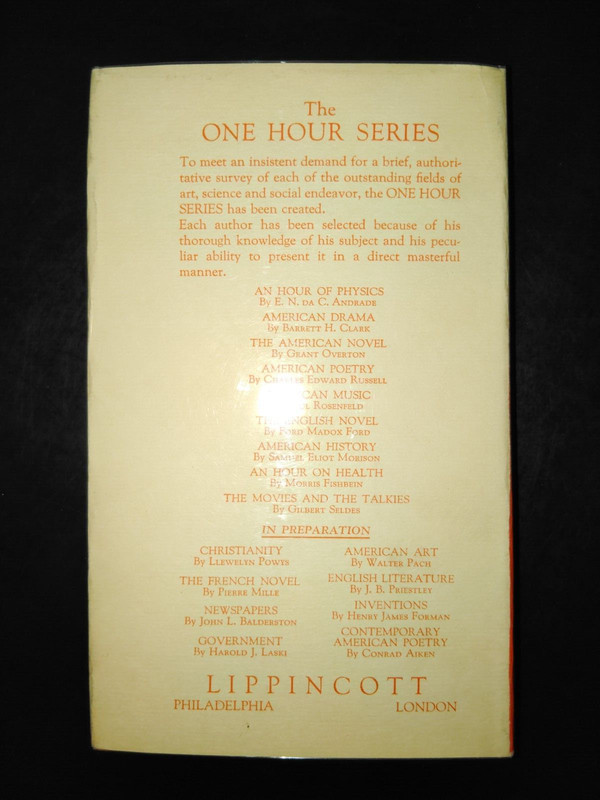 An Hour of American Drama by Barrett H. Clark 1930 HCDJ First Edition gallery