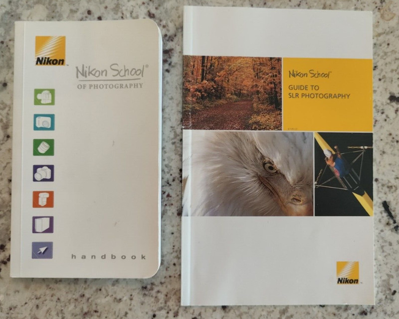 2 Nikon School of Photog. Books: Handbook, 2008 & Guide to SLR Photography 2005
