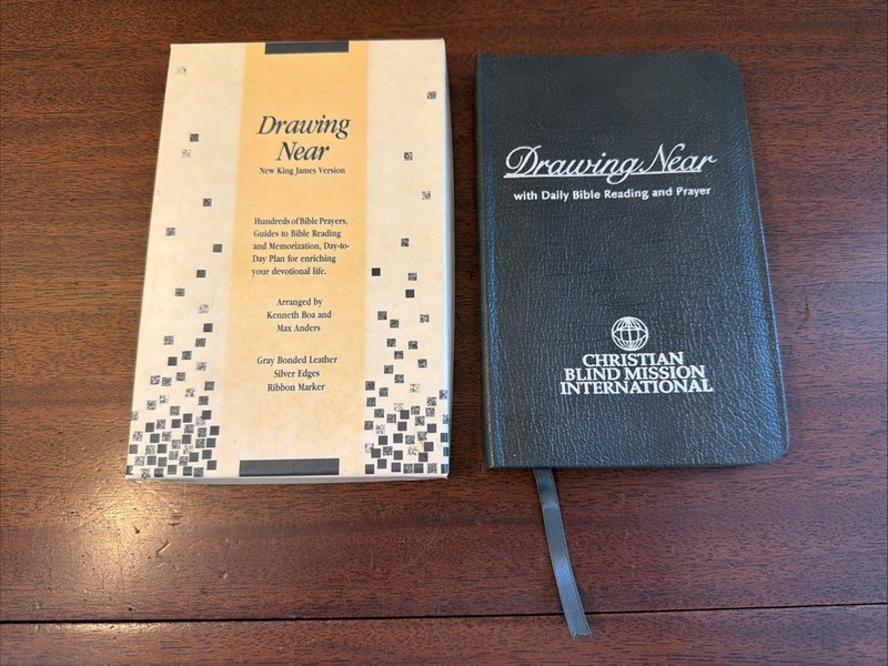 DRAWING NEAR NKJV by Kenneth Boa & Max E. Anders Genuine Leather in Box Like NEW
