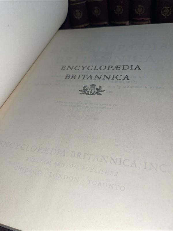 1959 Encyclopedia Britannica 1768 Edition - Complete Set of 24 Volumes gallery