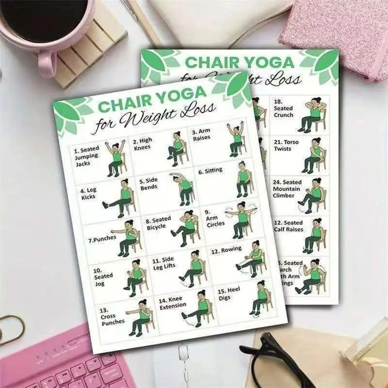 2 Pcs Chair Yoga For Seniors: Simple Exercises For A Rapid Weight Loss Fitness gallery