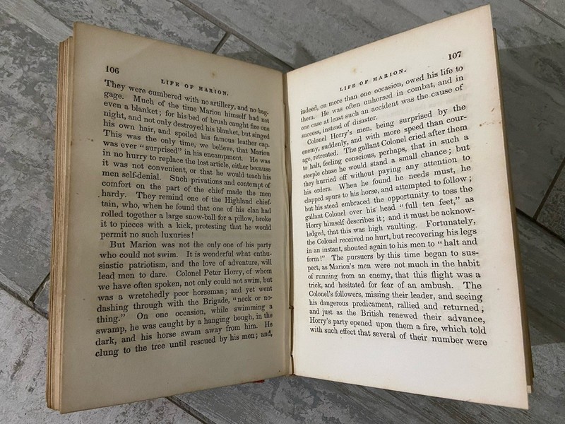 Vintage Book, Life Of General Marion, Philadelphia Lindsay & Blakiston gallery