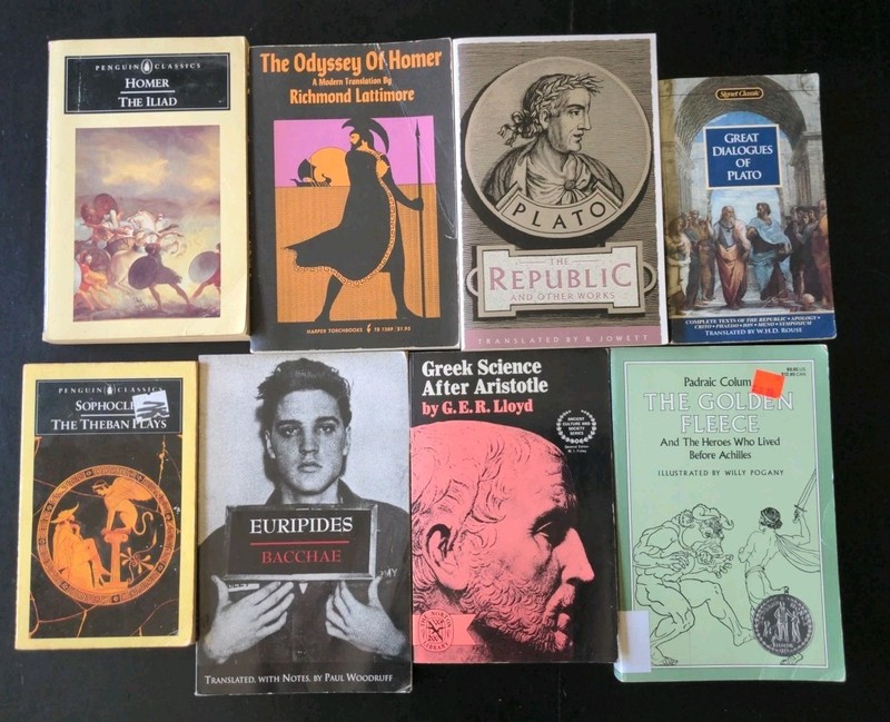 Lot of 8 Greek Classical Literature PB Books