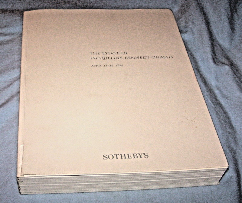 Estate of Jaqueline Kennedy Onassis Auction Catalog PB-Sotheby's 1996-584 pages gallery