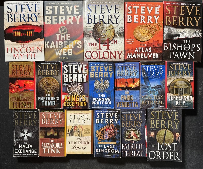 Complete Series Set COTTON MALONE 1-17 Steve Berry Lot 17