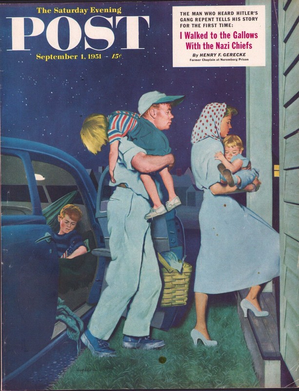 1951 SEP 1 Home at Last SATURDAY EVENING POST COVER ONLY #1 George Hughes