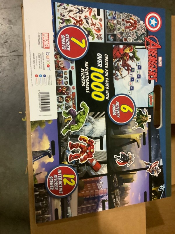 BENDON Marvel AVENGERS Sticker Book 1000 stickers 12 interactive scences
