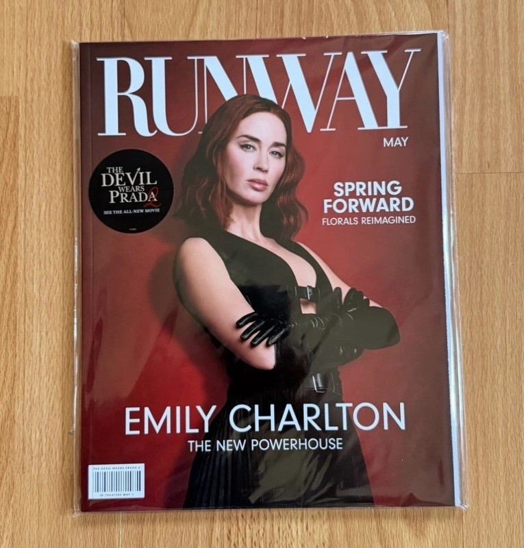 RUNWAY MAGAZINE The Devil Wears Prada 2 Movie Emily Blunt Promo Prop SEALED