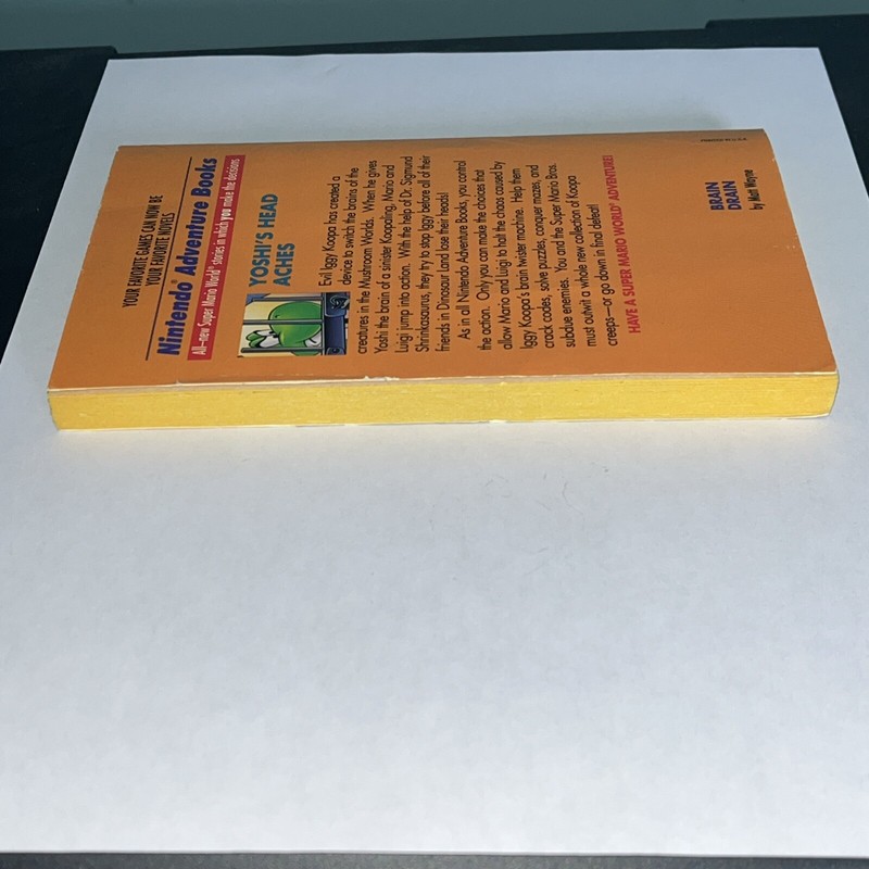 Nintendo Adventure Books #12: Brain Drain VTG Super Mario First ED./Printing '92 gallery