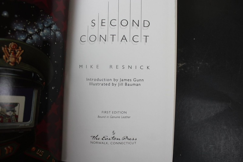 Second Contact Mike Resnick 1990 Signed First Edition Leather Easton Press VG gallery