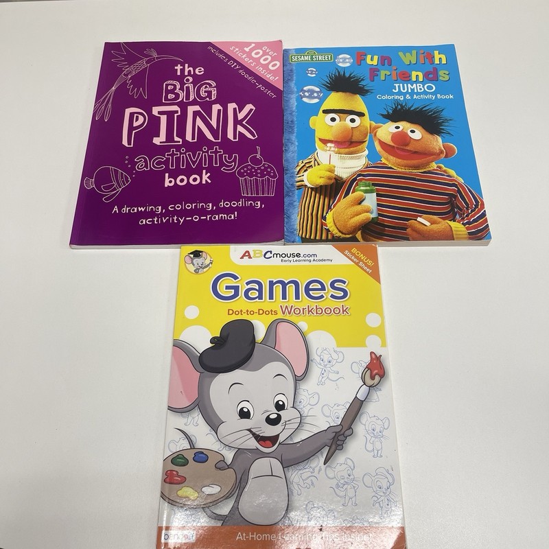 Coloring Activity Books ABC Mouse Sesame Street The Big Pink Dot to Dots Games