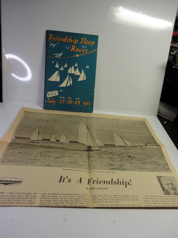 July 1967 Friendship Sloop Races Booklet. 67 Pages illustrations & Ads, Caldwell