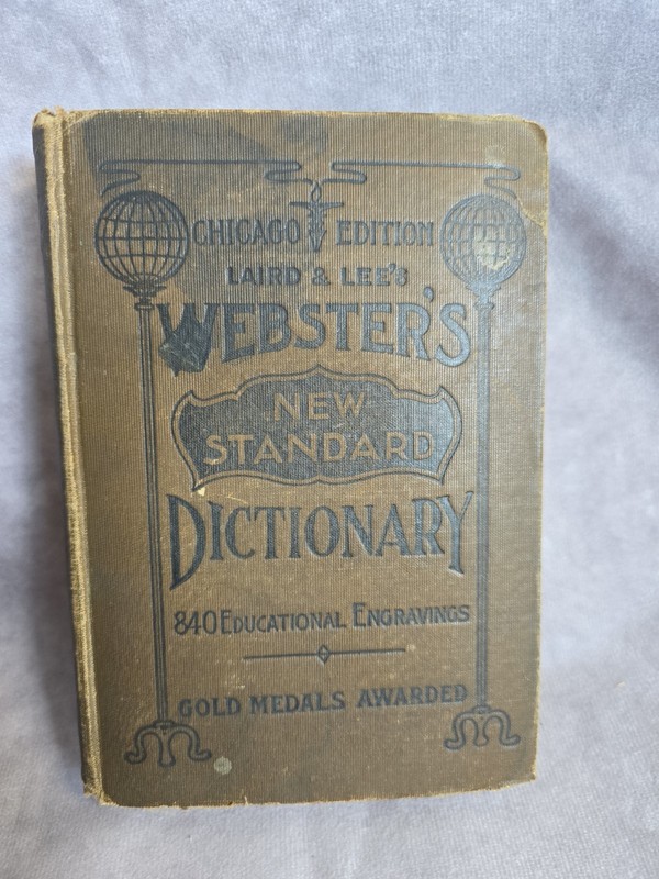 Laird & Lee’s Chicago Websters New Standard Dictionary 840 Educational Engraves