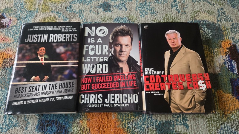 WWE Wresting Book Bundle Chris Jericho, Eric Bischoff Justin Roberts WWF WCW AEW