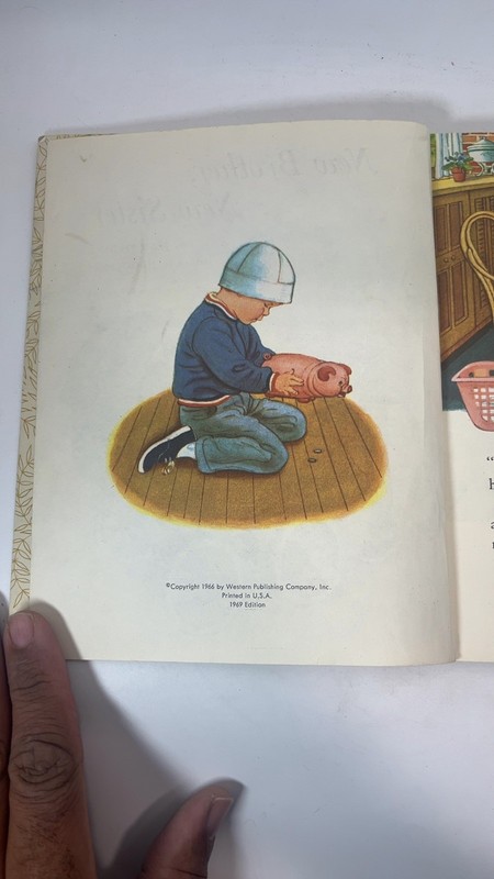 New Brother, New Sister - A Little Golden Book [Hardcover] Jean Fiedler 1969 gallery