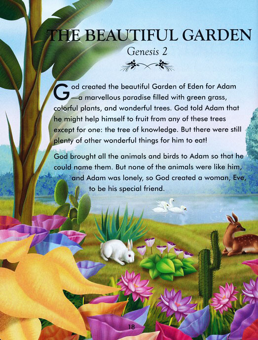 SALE! Complete Illustrated Children's Bible, Hardback, Full Color, 400+ Pages gallery