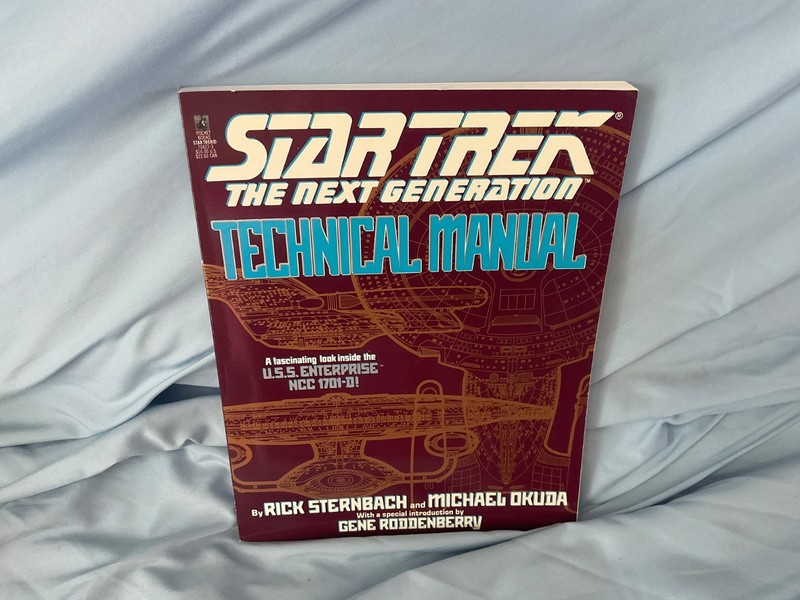Vintage 1991 Star Trek The Next Generation Technical Manual Rick Sternbach TPB