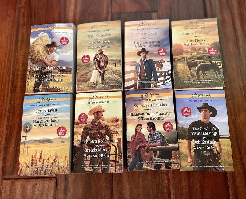 Love Inspired Western Collection Harlequin 2 in One Novels Lot of 8 Paperbacks gallery