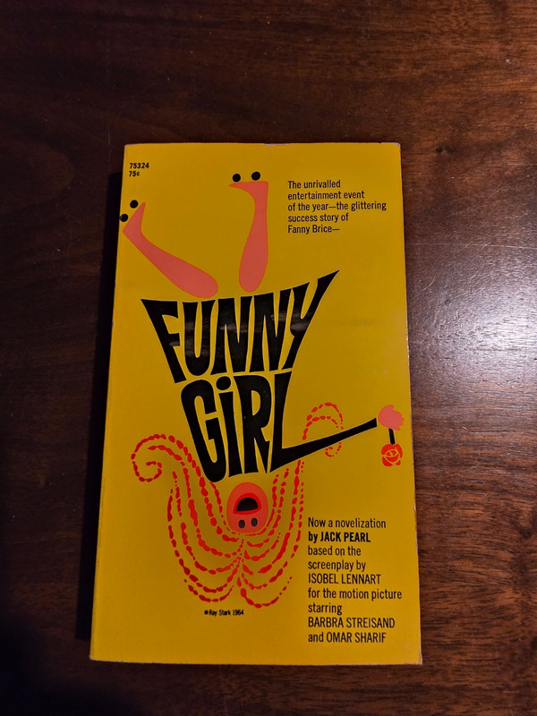 FUNNY GIRL by Jack Pearl (1968) Pocket Books illustrated film paperback 1st