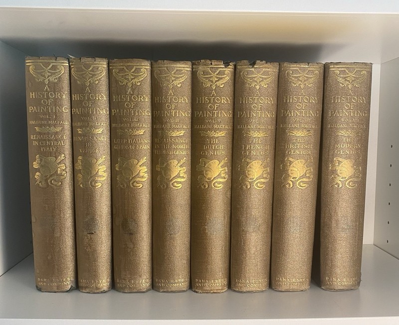 1907 History of Painting Haldane Macfall Full Set 8 Vols Illustrated #233/1000