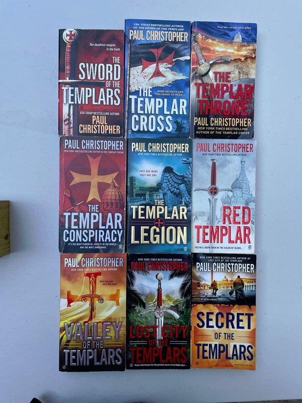 PAUL CHRISTOPHER 9 book SET in the TEMPLAR series PaperBack 1-9 COMPLETE!