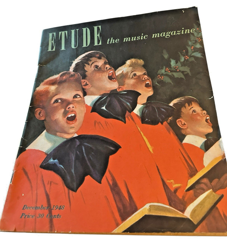 The ETUDE Music Magazine, December 1948, Music Articles, Sheet Music, Resources