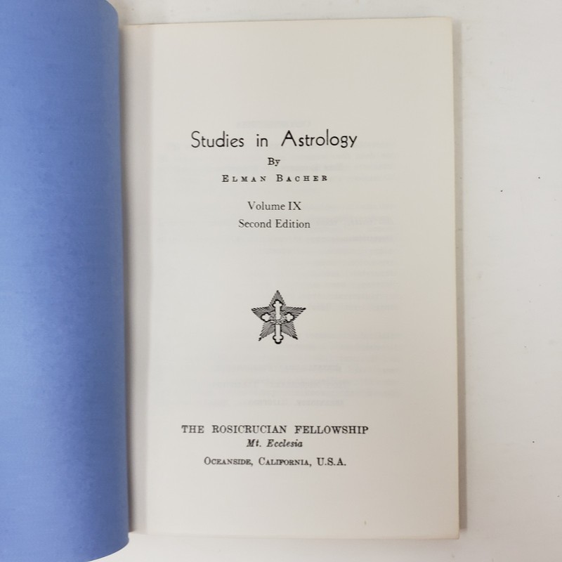Studies in Astrology Lot of 7 by Elman Bacher (Vol 3-9, Rosicrucian, 60s-70s) gallery