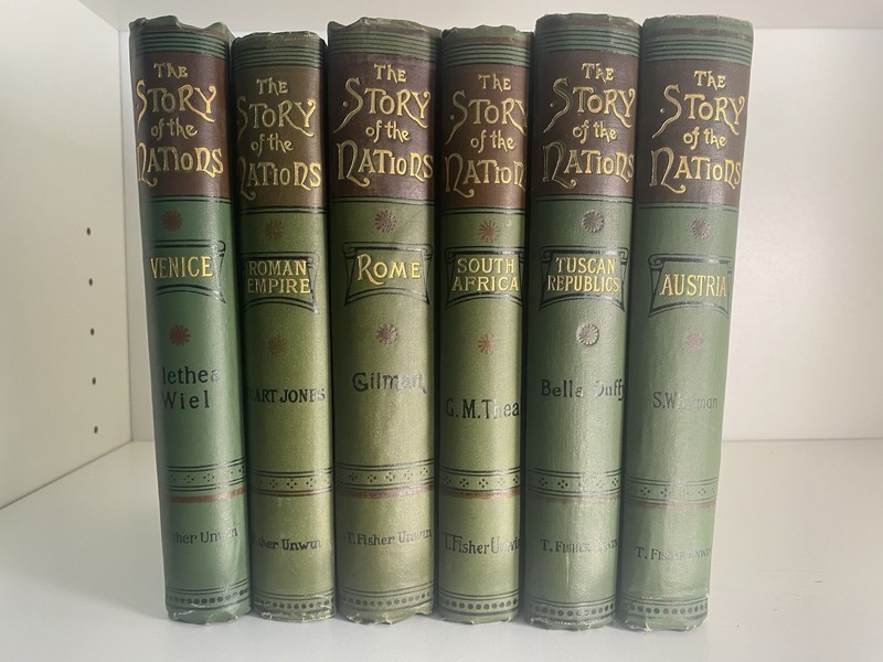 1894 Story of the Nations Series 6 Volumes G. P. Putnam’s Sons Antique Hardbacks