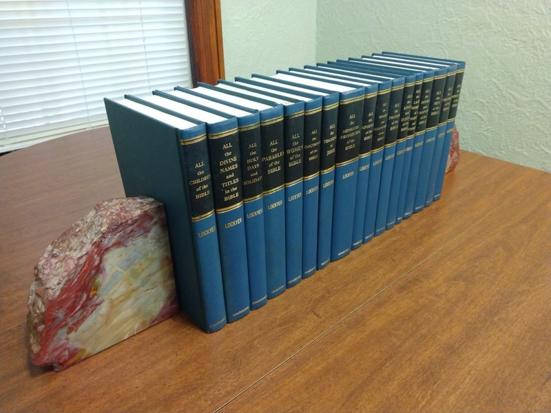 Herbert Lockyer All Series 17 Vol Set Zondervan Blue Cloth Bible Study Reference gallery