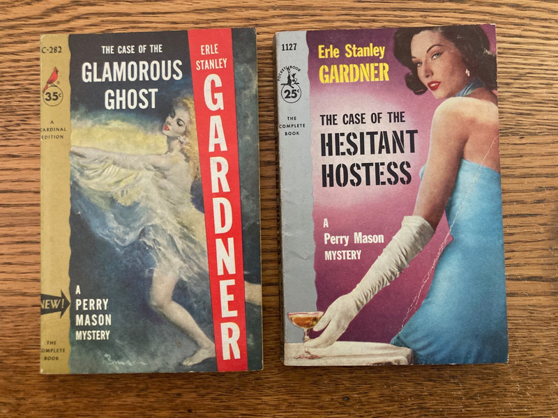 Lot of 10 1940s & 1950s Paperback Mystery Novels gallery