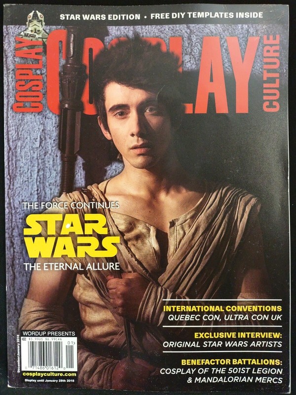 Cosplay Culture Magazine #39 December/January 2018 Movies TV Sci-fi Star Wars