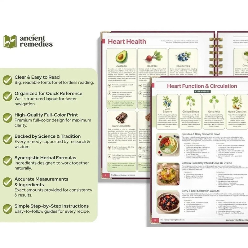 The Natural Healing Handbook Spiral Bound Guide For Herbal Remedies And NaturalT gallery