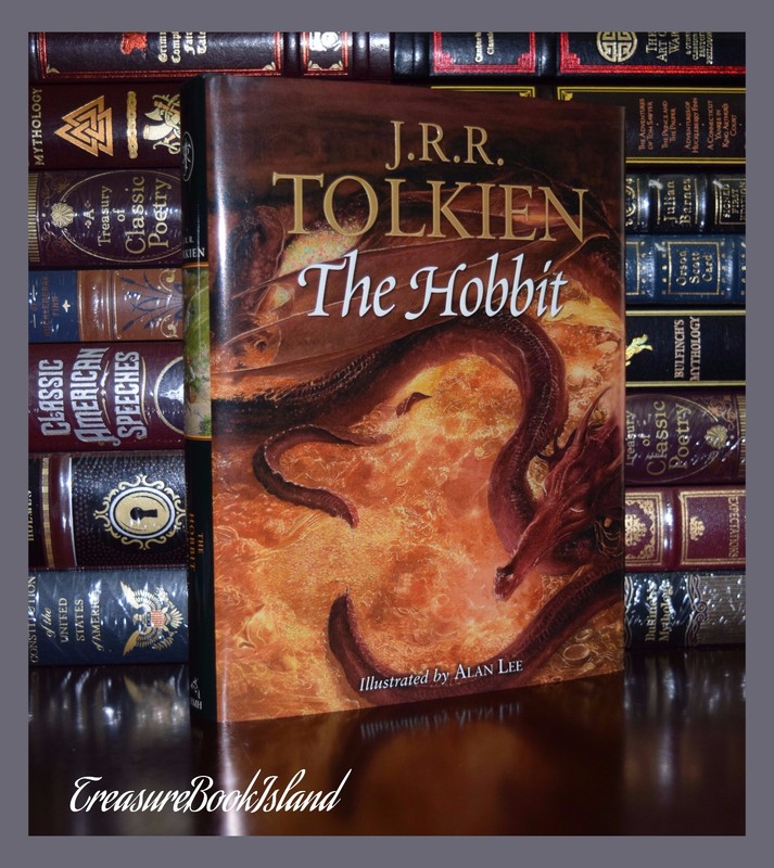 Hobbit by JRR Tolkien Illustrated Alan Lee Lord of Rings New Large Collectible