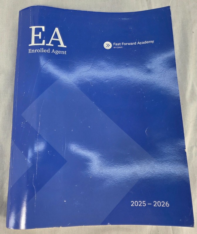 EA Enrolled Agent 2025-2026 Fast Forward Academy New Rough Books