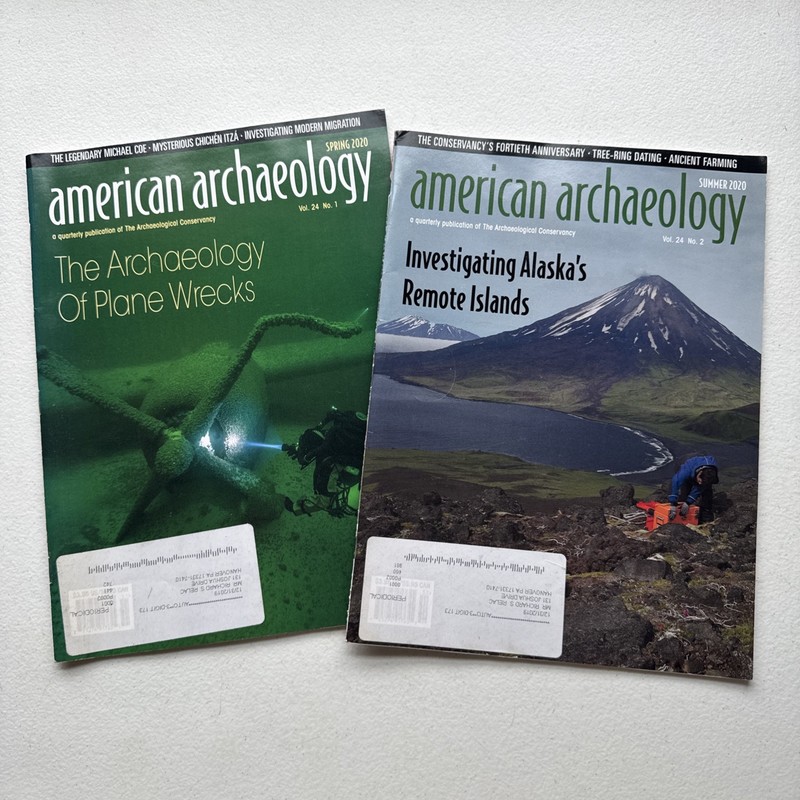 Lot Of 2 American Archaeology Magazines Summer/Spring 2020