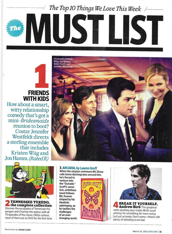 Entertainment Weekly Magazine Mad Men Evita Mike Nichols Adam Scott Movies TV gallery
