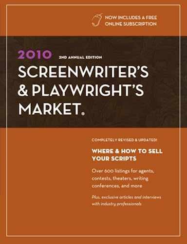 2010 Screenwriter’s & Playwright’s – Paperback, by Sambuchino Chuck – Very Good