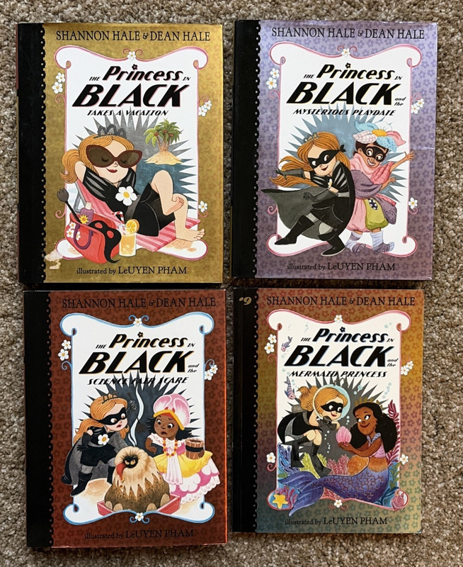 Lot of 7 The Princess in Black Shannon Hale (#s 1-6 and 9) 4 HC/3 PB *VGUC* gallery