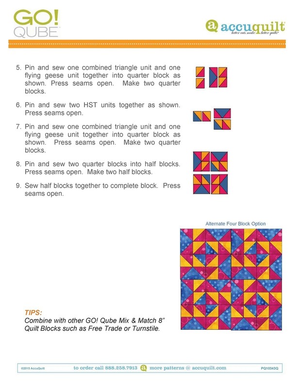 ACCUQUILT GO QUBE 8" Block Patterns Manual - LOOP FASTENED - TOUGH JACKET gallery